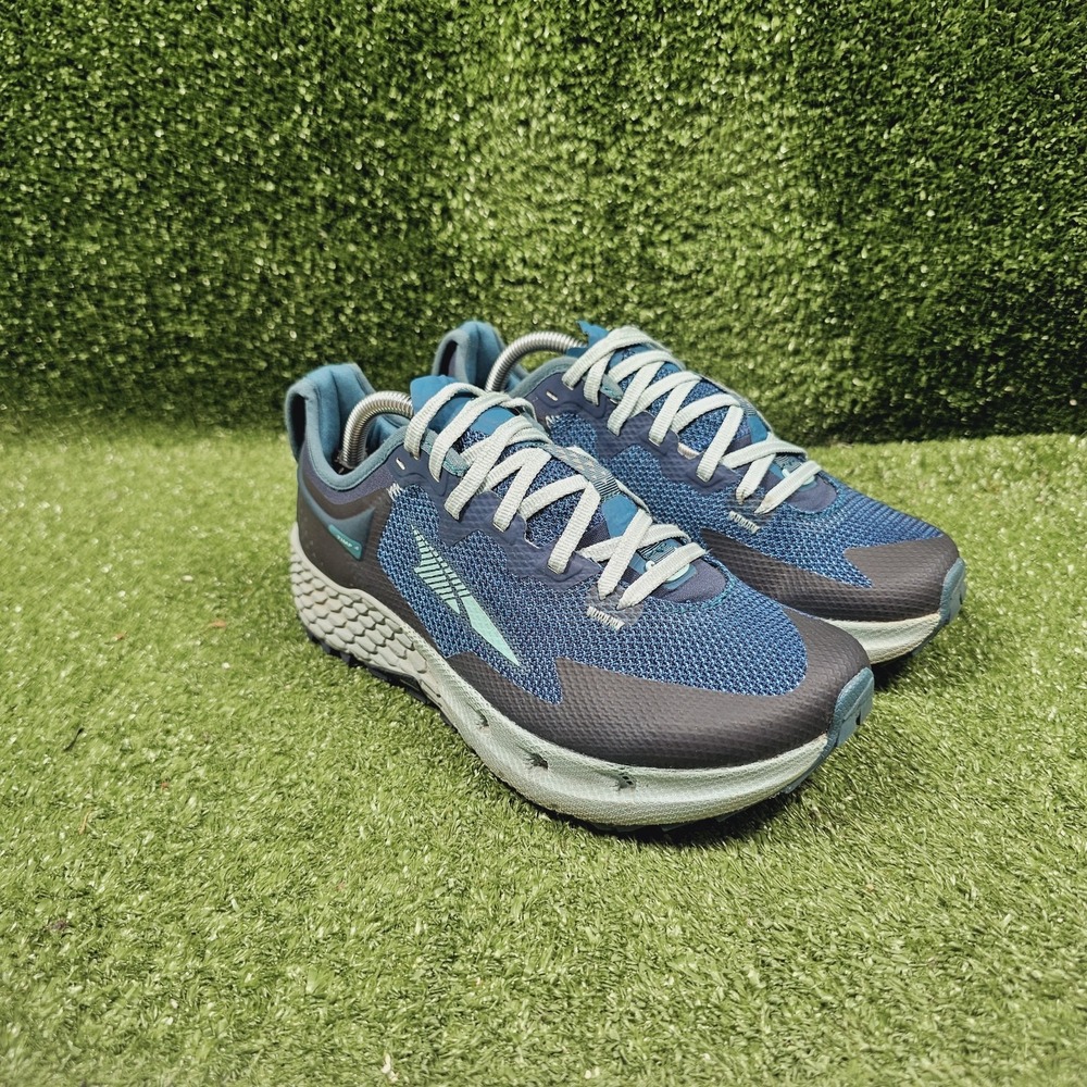 Altra Timp 4 Navy Blue Teal Athletic Trail Running Sneakers Womens Size 6.5
